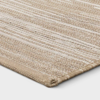 5' X 7' Scandi Asymmetrical Tapestry Woven Outdoor Rug Natural - Opalhouse™ 4 5' X 7' Scandi Asymmetrical Tapestry Woven Outdoor Rug Natural - Opalhouse™ - Image 2