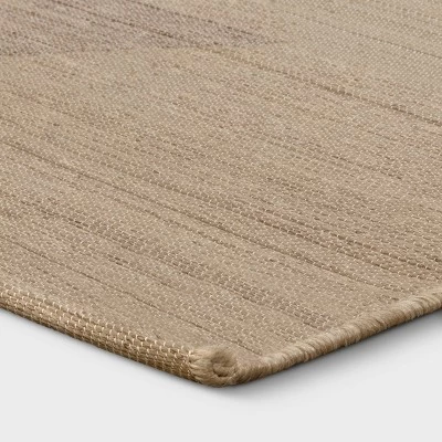 5' X 7' Scandi Asymmetrical Tapestry Woven Outdoor Rug Natural - Opalhouse™ 5 5' X 7' Scandi Asymmetrical Tapestry Woven Outdoor Rug Natural - Opalhouse™ - Image 3