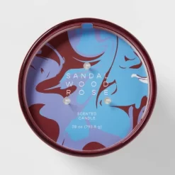 28oz Glass Sandalwood Rose Candle Burgundy - Opalhouse™ 7 28oz Glass Sandalwood Rose Candle Burgundy - Opalhouse™ -Opalhouse GUEST 44dfd8e3 508e 4243 a6bb 4bb1c2bed4a3