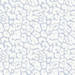 Animal Print Peel & Stick Wallpaper White/Light Blue - Opalhouseā¢: Removable, Bohemian Leopard Spot, Vinyl, 27.5 Sq Ft