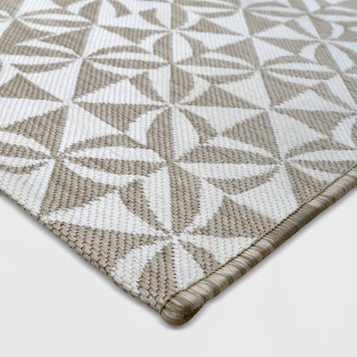 Cameo Outdoor Rug Gray/White - Opalhouse 3 Cameo Outdoor Rug Gray/White - Opalhouse