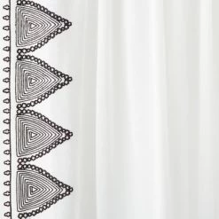 1pc Light Filtering Diamond Border Window Curtain Panel White - Opalhouse™ Designed With Jungalow™ -Opalhouse GUEST 6a1227ec a22c 4a58 b5cd ea3e9bda3f45