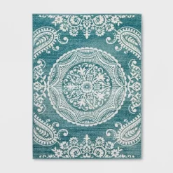 Vintage Medallion Outdoor Rug Turquoise - Opalhouse 8 Vintage Medallion Outdoor Rug Turquoise - Opalhouse -Opalhouse GUEST 6c0eb72d 44c2 4f9e 87fc 5063aebde8d8