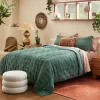 Vintage Chenille Sunset & Vine Quilt Sham Light Teal - Opalhouse™ Designed With Jungalow™