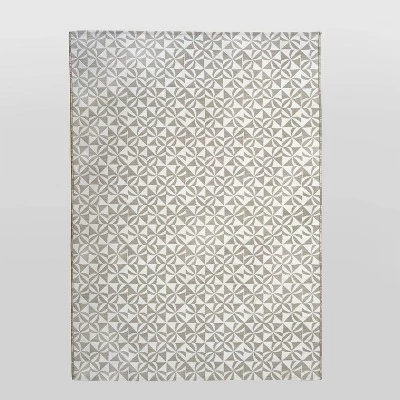 Cameo Outdoor Rug Gray/White - Opalhouse 6 Cameo Outdoor Rug Gray/White - Opalhouse - Image 4