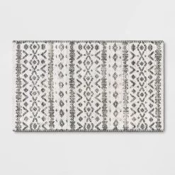Diamond Printed Accent Aztec Rug Black - Opalhouse™ -Opalhouse GUEST 9a5f0d3a 6dc0 4cc2 a7e1 7c16bb3d54a2