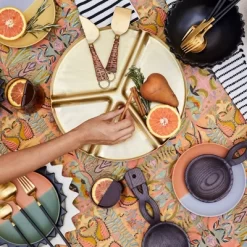 5pc Stainless Steel Silverware Set Black/Gold - Opalhouse™ Designed With Jungalow™ -Opalhouse GUEST 9c600b8c 28d5 45e2 a4c3 ad1088a92ce8