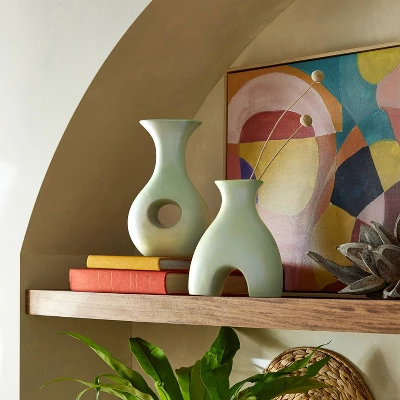 10" Ceramic Vase - Opalhouse™ Designed With Jungalow™ 3 10" Ceramic Vase - Opalhouse™ Designed With Jungalow™