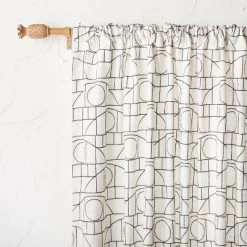 1pc Light Filtering Embroidery Bridges Window Curtain Panel White - Opalhouseâ„¢ Designed With Jungalowâ„¢