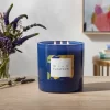 28oz Glass Wildflowers Candle Blue - Opalhouse™