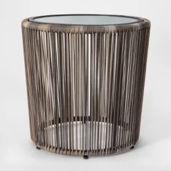 Latigo 3pc Rattan Patio Chat Set, Outdoor Furniture Set - Gray/Brown - Opalhouse™ -Opalhouse GUEST d8cebc9c de65 46b7 835c a1ae4a0dd376