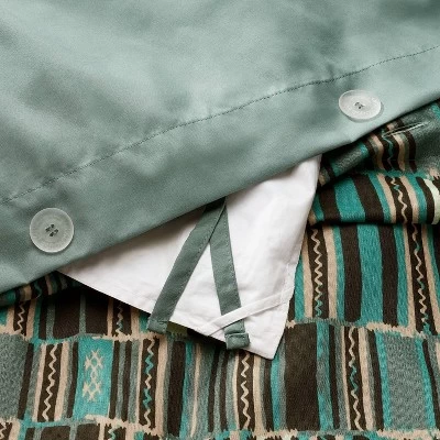 Jungalow Sun In The Water Duvet Cover & Sham Set Teal - Opalhouse™ Designed With Jungalow™ 4 Jungalow Sun In The Water Duvet Cover & Sham Set Teal - Opalhouse™ Designed With Jungalow™ - Image 2