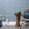 Rainbow Scallops Peel & Stick Wallpaper Blue/White - Opalhouse™: Removable, Temporary, Vinyl, Kitchen Decor