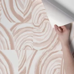Agate Stone Peel & Stick Wallpaper Cream - Opalhouse™: Removable, Self-Adhesive, Geometric Swirl, 27.5 Sq Ft Coverage 8 Agate Stone Peel & Stick Wallpaper Cream - Opalhouse™: Removable, Self-Adhesive, Geometric Swirl, 27.5 Sq Ft Coverage -Opalhouse GUEST e1e8e31e 853b 4c4b 8c66 55085474b2db