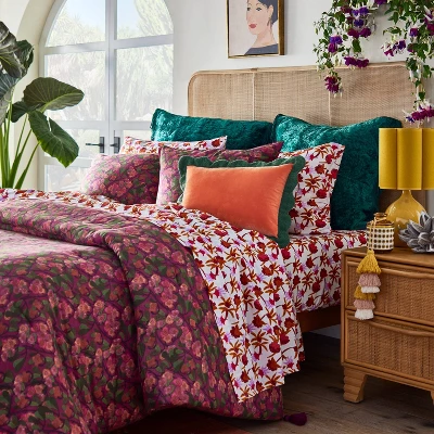 Printed Comforter And Sham Set Dark Purple - Opalhouseâ„¢ Designed With Jungalowâ„¢ 6 Printed Comforter And Sham Set Dark Purple - Opalhouseâ„¢ Designed With Jungalowâ„¢ -Opalhouse GUEST eda14611 88f2 47e9 8759 e2a9a2b28b11