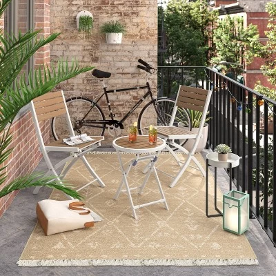 5'x7' Tapestry Rectangular Woven Outdoor Area Rug Multicolor Neutrals - Opalhouse™ 3 5'x7' Tapestry Rectangular Woven Outdoor Area Rug Multicolor Neutrals - Opalhouse™