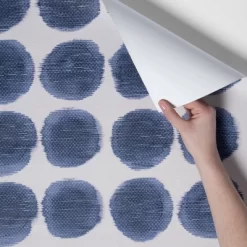 Textile Dot Peel & Stick Wallpaper Blue - Opalhouse™: Removable, Repositionable, Stain-Resistant, Washable Vinyl -Opalhouse GUEST f5a9e8ea fe49 454c bffd 00ea49fb357d